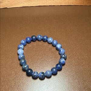 Blue Sodalite Beaded Bracelet